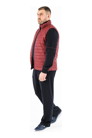 Maraton Büyük Beden Erkek Dik Yaka Bordo- Yelek Bordo-