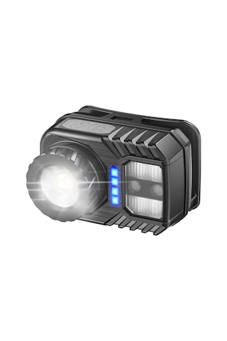 Peakstar Ps-571 Sensör Xpg Cob Led Usb Şarj Edilebilir Lityum Pilli Zoomlu Kafa Lambası Çok Renkli