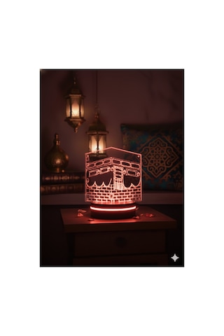 Kabe Temalı 3d Led Lamba - Rgb Renk Değiştiren Gece Lambası