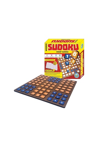Beeri 9 Bölümlü Ahşap Sudoku Eğitici Oyun Seti