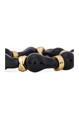 Gold Detaylı Taş Bileklik W27blk002 Uw27blk00210 Siyah