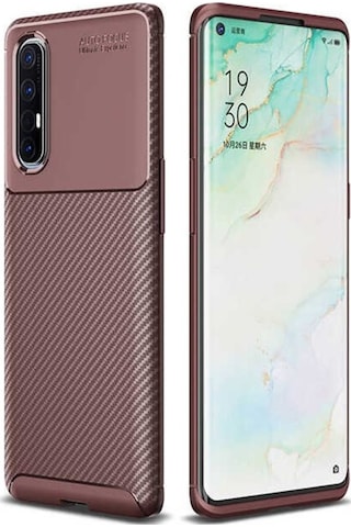 Oppo Reno3 Pro (Cph2009) Karbon Görünüm Negro Silikon Kilif 545542632