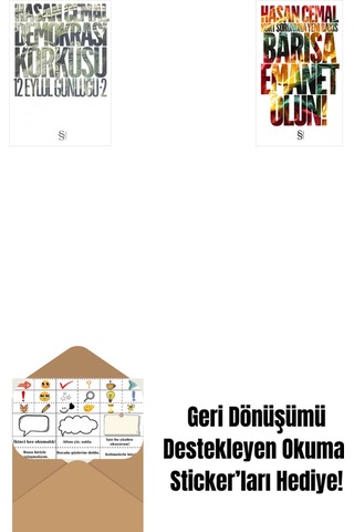 Demokrasi Korkusu + Barışa Emanet Olun + Okuma Sticker'ları