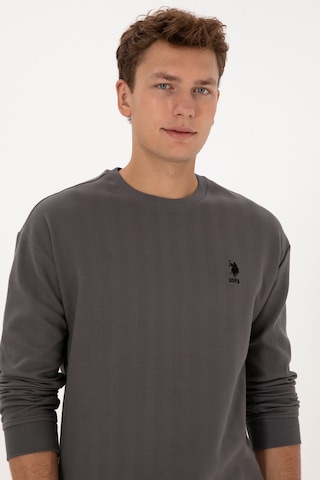 U.S. Polo Assn. Erkek Comfort Fit Bisiklet Yaka Antrasit Sweatshirt 50317050-VR006