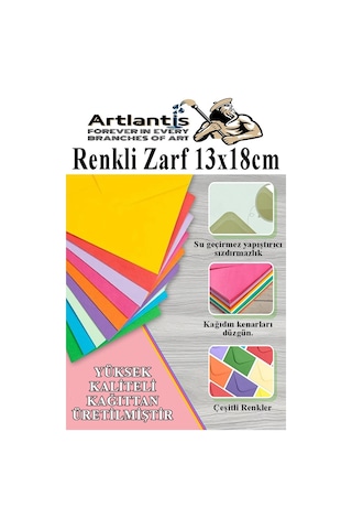 Açık Yeşil Zarf 13x18 Cm 10 Adet Açık Yeşil Mektup Zarfı Davetiye Zarfı Kartpostal Çekiliş Hediye Zarfı