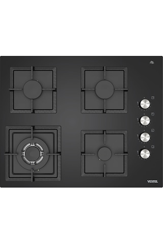 Vestel AO-6510419 S DG DWK 65 CM 4 Gözü Gazlı 1 Gözü Wok'lu Ankastre Ocak