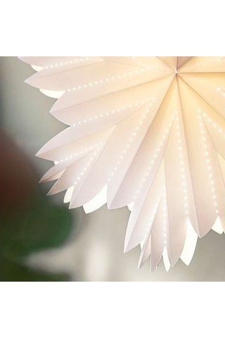 Ikea Stråla Abajur Başlığı, Beyaz, 55 Cm, Petal Yıldız