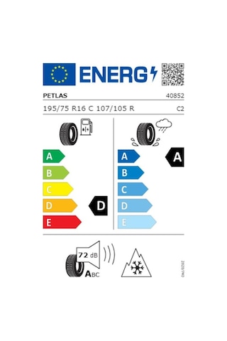 Petlas 195/75 R16 C TL 107/105R 8PR Full Grıp PT935 Kış Lastiği 2025