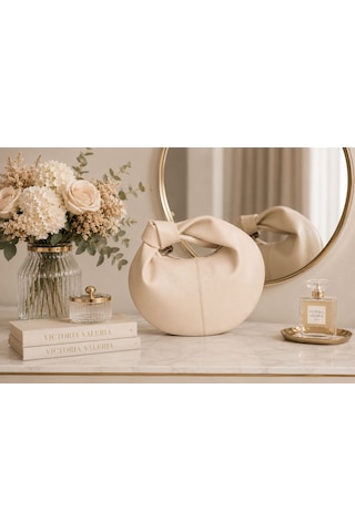 Housebags Masion Rose New Trend El Çantası Bej