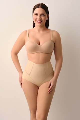 Suwen Yüksek Bel Yeni Nesil Lazer Kesim İz Bırakmayan İnce Dokulu Slip Korse Sw9000089 Ten