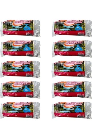 Yener 2 Kat Beyaz Mini Küçük Boy Çöp Torbası Poşeti 10 L 50 x 40'lı 40 x 50 CM