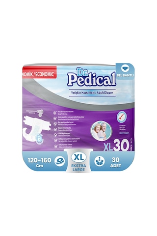 Dr. Pedical Yetişkin Hasta Bezi Extra Büyük Boy XL 30'Lu