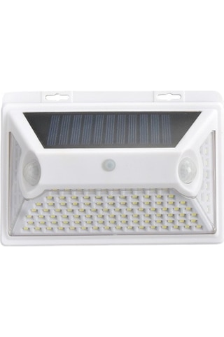 Suofeng Güneş Enerjili Duvar Lambası 118 Led'li, Hareket Sensörlü, Ip44 Su Geçirmez, Dış Mekan Bahçe Bahçe Işığı Beyaz, Tekli Paket Beyaz
