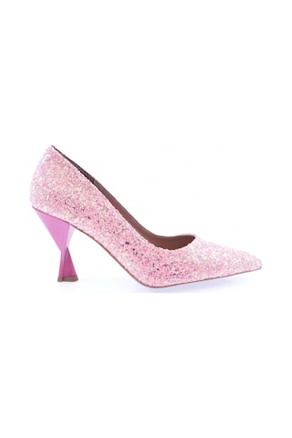 Dgn 555-2175 Kadin Alçak Topuk Stiletto Fosfor Fuşya