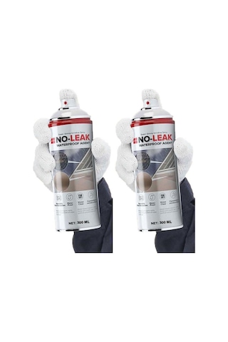 Fixtime NoLeak 1+1 Paket Su İzolasyon Sızıntı Onarım Spreyi Su Geçirmez Beyaz 2x400ML