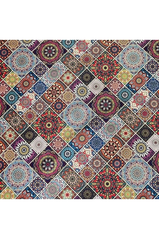 Döşemelik Kumaş Dijital Baskı Patchwork Desen