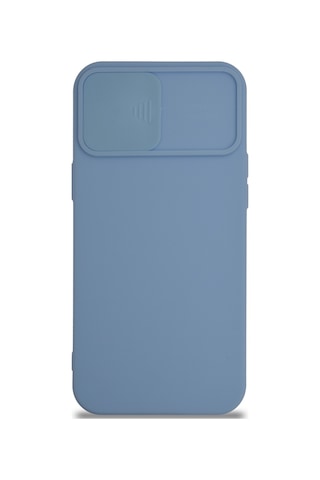 Apple Uyumlu iPhone 12 Pro Max Kapak Kamera Korumalı Sürgülü Renkli Silikon Kılıf