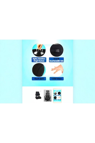 Yeni Nesil Visco Ortopedik Ergonomik 3'lü Set Ortopedik Yastık Seti Kalça, Bel Ve Boyun Desteği Sağlayan Rahatlatıcı Minder Set
