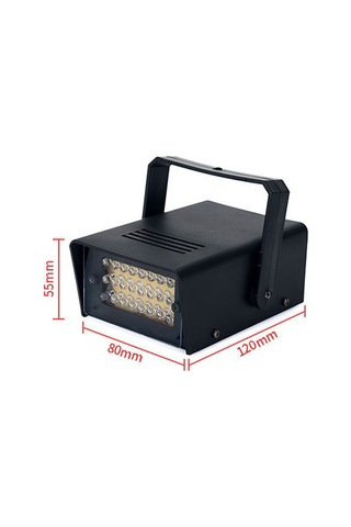 Skycity Kırmızı Led Minyatür Stroboskop Işığı - Ktv/bar Sahne Işık Sistemi 220v Avrupa Standartı 24 Led Kırmızı