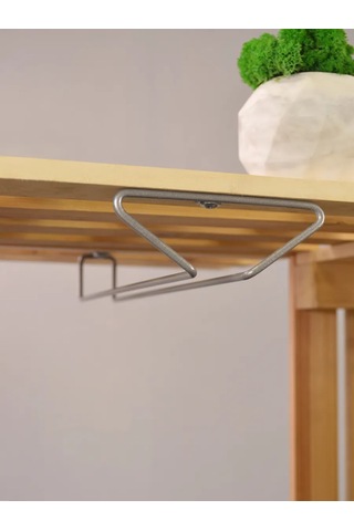 İlwi Duvara Monte Askılı Bardağınız Ve Flüt Bardak Askısı, Askı Aparatlı 430654594 Gri