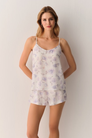 Suwen Lilac Atlet Şort Pijama Takımı Sh26527667887 Lila