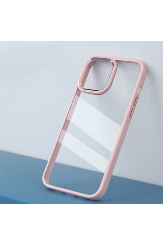 Apple Uyumlu iPhone 14 Pro Max Kılıf Sararmaz Defens Armour Krom Case
