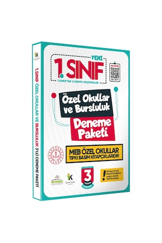 1. Sınıf Özel Okullar ve Bursluluk Hazırlık MEB Tıpkı Basım Deneme 3lü Fasikül SETİ