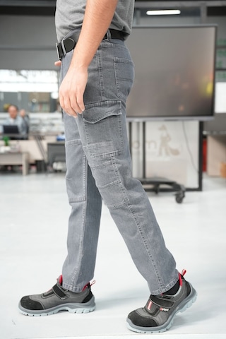 Uniprom İş Pantolonu Kot Kumaş Titan Flex Model Gri Gri