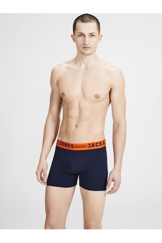 Jack & Jones Jack Jones Erkek Karışık Renkli 3'Lü Boxer 12113943 Çok Renkli