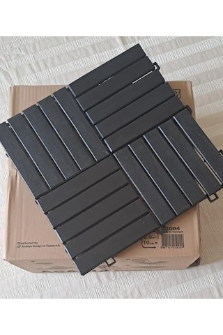 Akasya Ahşap Yer Karosu, Espresso 30x30 Cm, 10'lu Paket, 0.9 M² Yer Kaplama