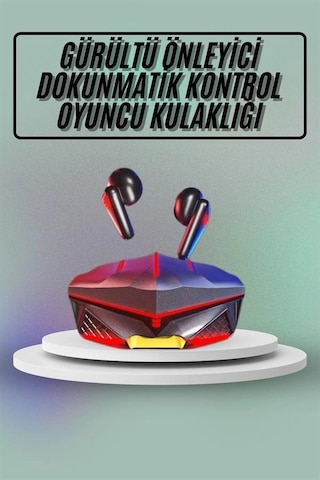 Dokunmatik Kontrol Tws Işıklı Kulakiçi Bluetooth Kulaklık Kablosuz Kulaklığı