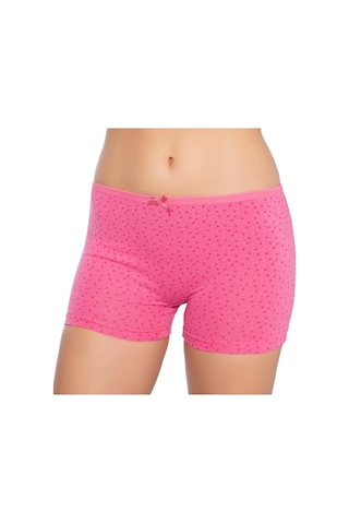 12 Adet Gümüş Bayan Desenli Likralı Empirme Şort Boxer 3098 Çok Renkli