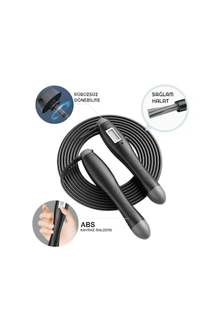 Exeo Dijital Ekranlı Sayaçlı Atlama İpi + Egzersiz Topları