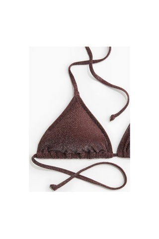 Lilly Espresso Sparkle Bikini Üstü Kahverengi Kahverengi