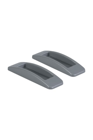 Xindoker Gri Abs Cam Kapı/pencere Yardımcı Çekmecesi - Zıplayıcı Tasarım, Zorlama Azaltıcı, Delme Yok, 2 Adet - Dayanıklı, Kolay Kurulum