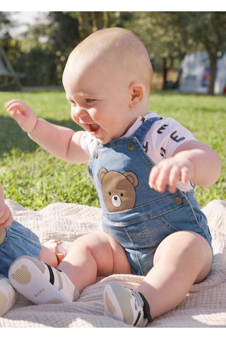 Mayoral Erkek Bebek Salopet Tshirt Takım Mavi