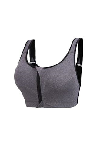 Moveevo Kadınlar İçin Spor Bra - Önden Reçmeli, Çelik Çember Yok, Fitness/koşu/yoğun Aktivite İçin, Xl-5xl Büyük Bedenler, Siyah, Hafif Ve Dayanıklı Diğer