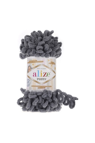 Alize Puffy El Örgü İpi (5 Li Paket) - 87-Koyu Gri Alize Puffy El Örgü İpi (5 Li Paket) - 87-Koyu Gri