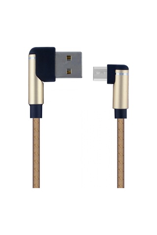 Helt HT-81 Plastik 100M Micro Şarj Ve Data Kablosu Gold