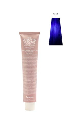 Nook Virgin Color Profesyonel Saç Boyası 100ml-mavi Yoğunlaştırıcı/turunculuk Silici Mavi Modulator-mavi