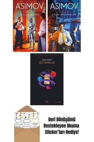 Çıplak Güneş Robot Serisi 2. Kitap + Çelik Mağaralar Robot Serisi 1. Kitap + İşte Tanrılar
