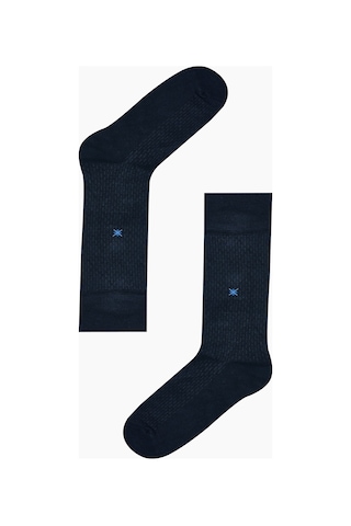 Nbb Erkek Lacivert Çizgili Uzun Konç Erkek Bamboo Soket Çorap Lacivert