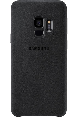 Galaxy S9 İle Uyumlu Alcantara Kılıf Siyah Ef-xg960abegww