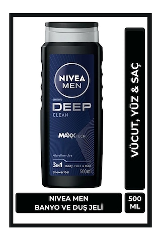 Nivea Men Deep Dimension Clean Erkek Duş Jeli 500 ML