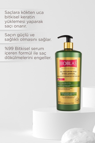 4 Adet Bioblas Şampuan 1000 Ml Saç Dökülmesine Karşı Phytokeratin