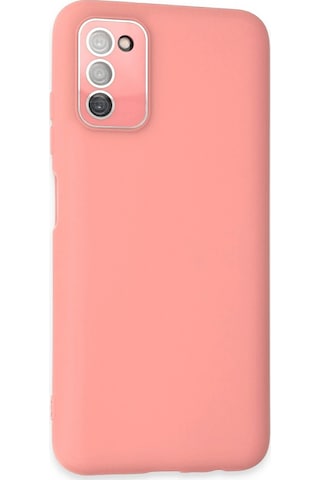Cosmotex Newface Samsung Galaxy Uyumlu A03s Kılıf Lansman Glass Kapak - Pembe