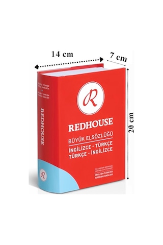 Redhouse İngilizce Türkçe Yeni Büyük El Sözlüğü Açık Mavi 804 Sayfa 1 Adet 100.000 Kelime Hazneli Red House İngilizce Sözlük