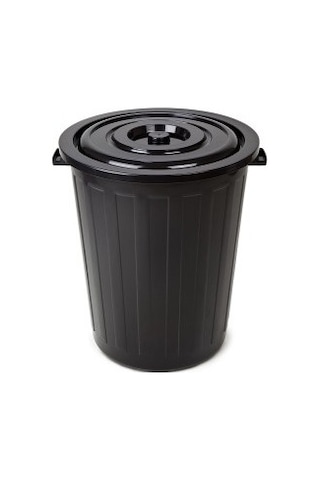 Bora Plastik Sanayi Tipi Çöp Kovası 105 Lt. Siyah