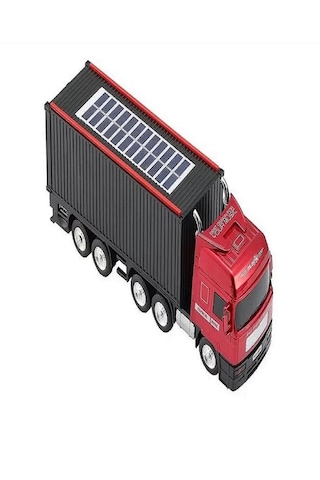 Tır Model Kablosuz Hoparlör Tf Kart Usb Bluetooth Fm Radyo Aux Destekli Bluetooth Speaker Güneş Enerjili Kırmızı
