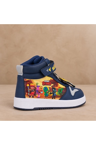 Prokids Erkek Çocuk Lacivert Ortopedik Taban Tam Kalıp Suya Dayanıklı Stars Karakterli Sneaker Spor Ayakkabı